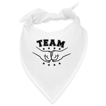 Team Freunde Faeuste - Bandana - Weiß - Vorne