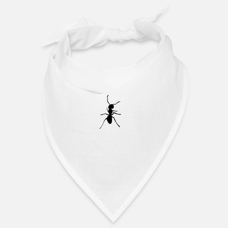 Fourmi noire - Bandana - blanc
