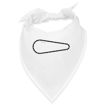 Fahrradkette bike chain - Bandana - Weiß - Vorne
