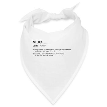 vibe definition - Bandana - Weiß - Vorne