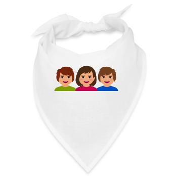 Kinder - Bandana - Weiß - Vorne