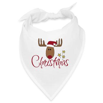 Lustige Geschenke zu Weihnachten für Freunde - Bandana - Weiß - Vorne