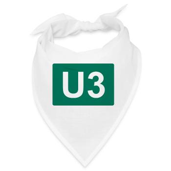 Berlin U-Bahn U3 - Bandana - Weiß - Vorne
