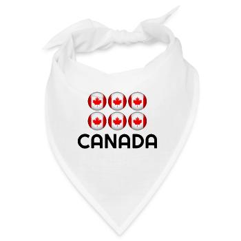 Kanada, Kanada Land, Kanada Flagge, Kanada Hoodie - Bandana - Weiß - Vorne