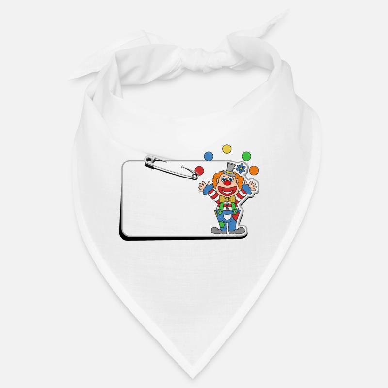 Kinder Namensschild mit Sicherheitsnadel Bandana