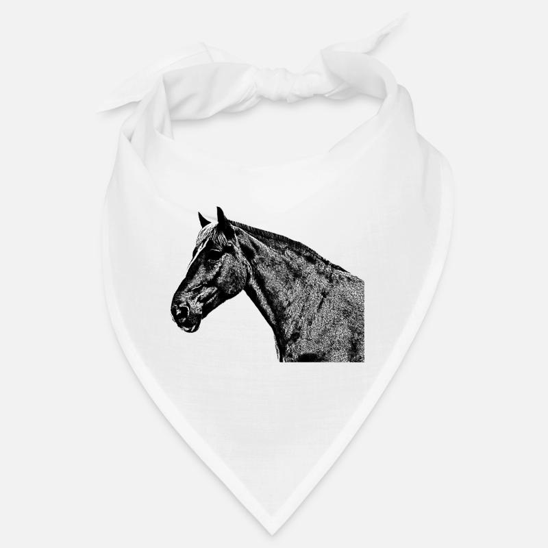 Tête de cheval cheval club d'équitation Dresurpferd Bandana