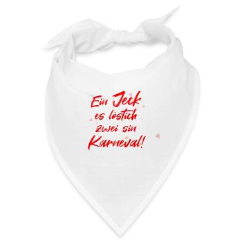 Köln Karneval - Bandana - Weiß - Vorne