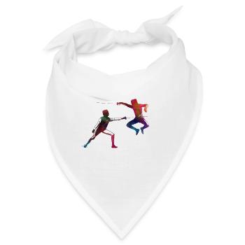 Fechtsportartikel #fencing #sport - Bandana - Weiß - Vorne