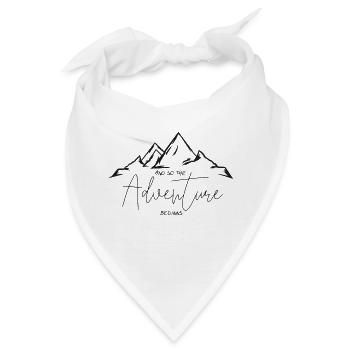 AND SO THE Adventure BEGINNS - Bandana - Weiß - Vorne