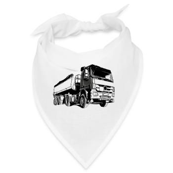 Lastwagen - Bandana - Weiß - Vorne