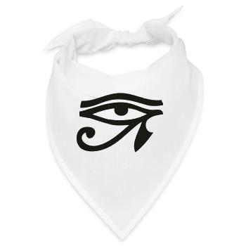 Eye Of Horus / Auge des Horus - Bandana - Weiß - Vorne