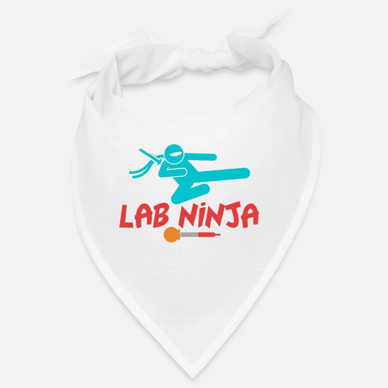 LAB NINJA - TECHNICIEN DE LABORATOIRE MÉDICAL - Bandana - blanc