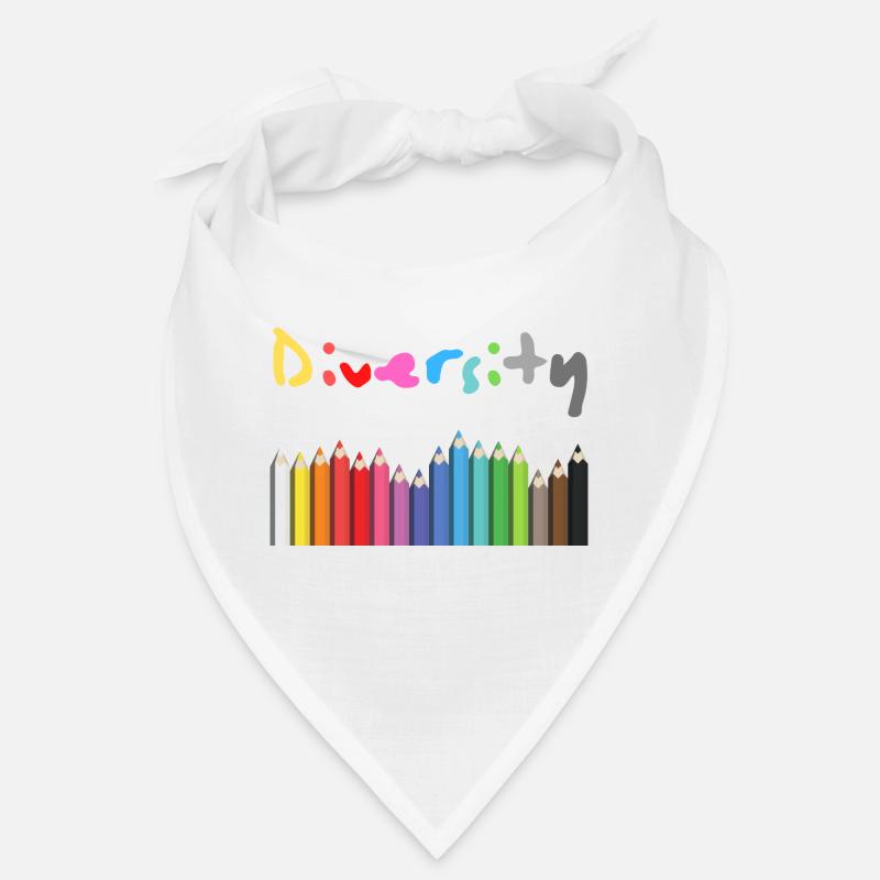 Diversity Geschenk und Geschenkidee - Bandana - Weiß