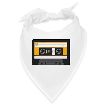 Kassette - Bandana - Weiß - Vorne