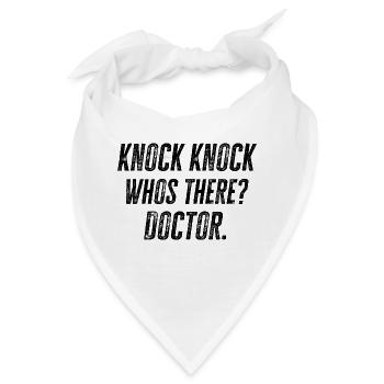 DOCTORS: Knock Knock Doctor - Bandana - Weiß - Vorne