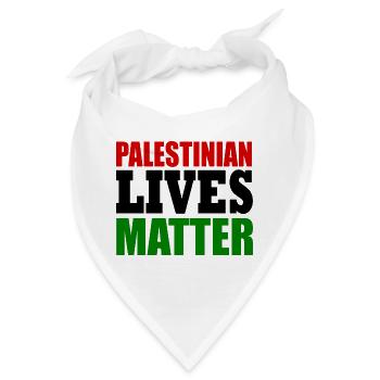 palestinian lives matter - Bandana - Weiß - Vorne
