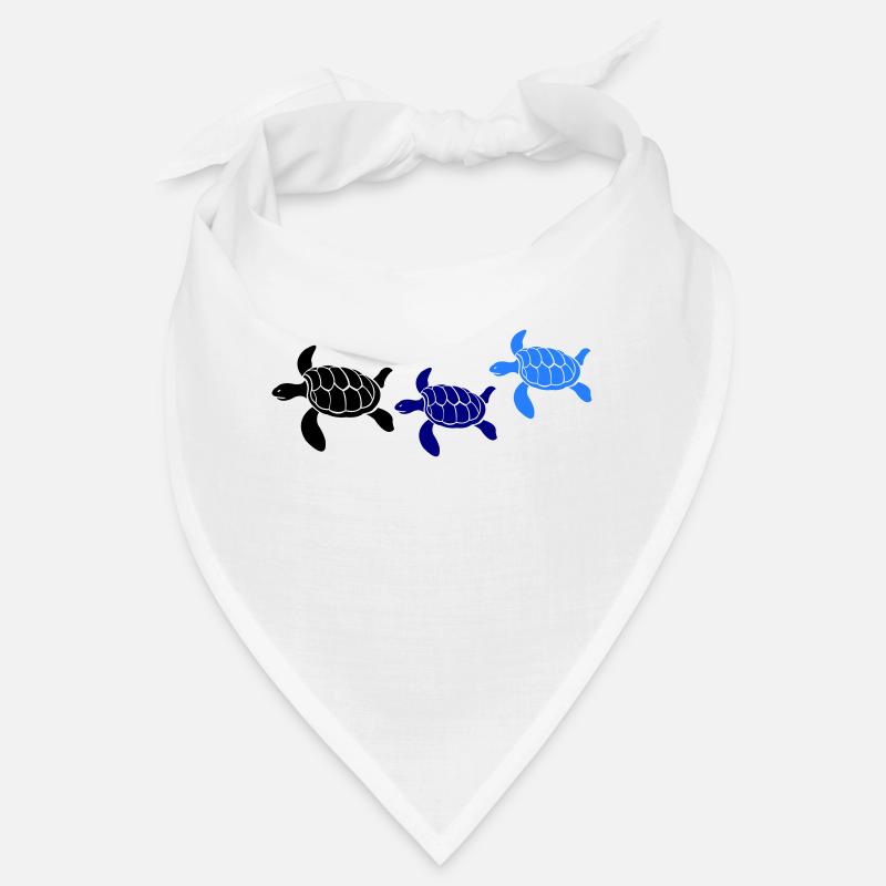 Tortues - Bandana - blanc