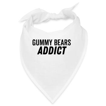 Gummibärchen süchtig - Bandana - Weiß - Vorne