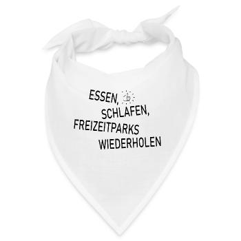 Rollercoaster Achterbahn - Bandana - Weiß - Vorne