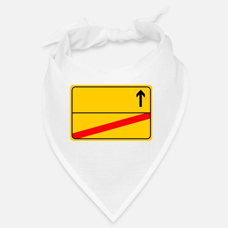 Ortsschild - Bandana - Weiß
