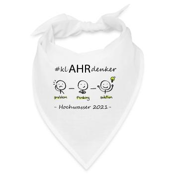 We AHR together | Ahrtal Hochwasser SolidAHRität - Bandana - Weiß - Vorne