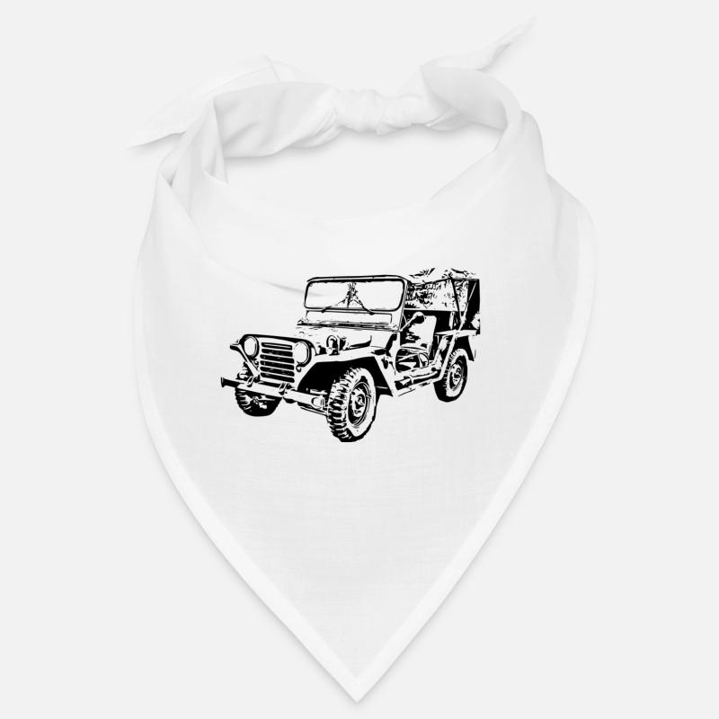 Car - Bandana - white