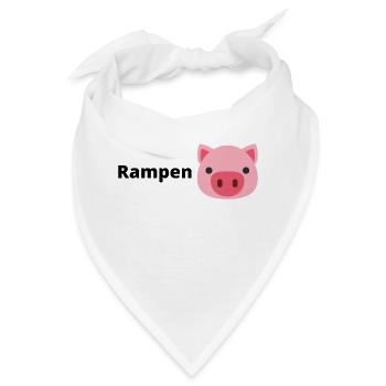 Rampensau - Bandana - Weiß - Vorne