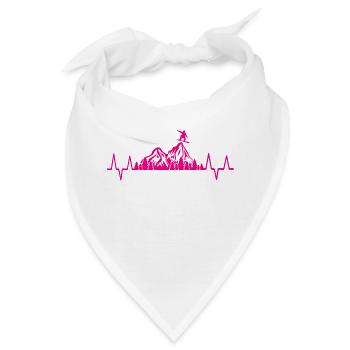 Snowboard Snowboarder - Bandana - Weiß - Vorne