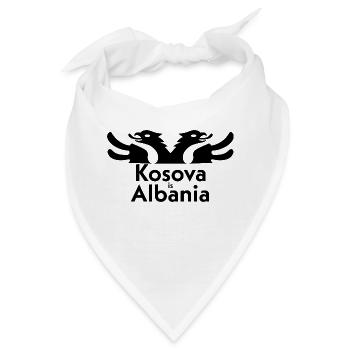 Kosova is Albania - Bandana - Weiß - Vorne