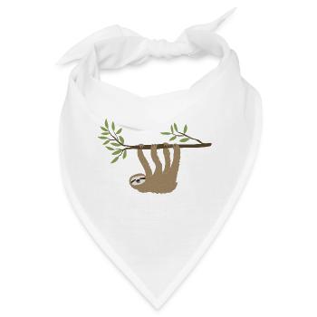 Faultier 1 - Bandana - Weiß - Vorne