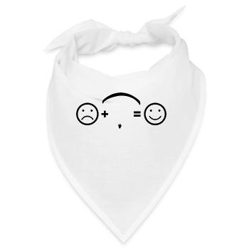 Lustiges Gleitschirm - Bandana - Weiß - Vorne