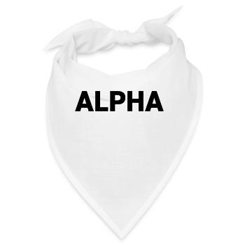 Alpha Dark Pack Rank - Bandana - Weiß - Vorne