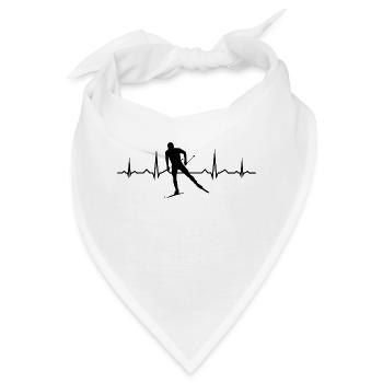 Langlauf Skating Langlauf Langlauf Classic - Bandana - Weiß - Vorne