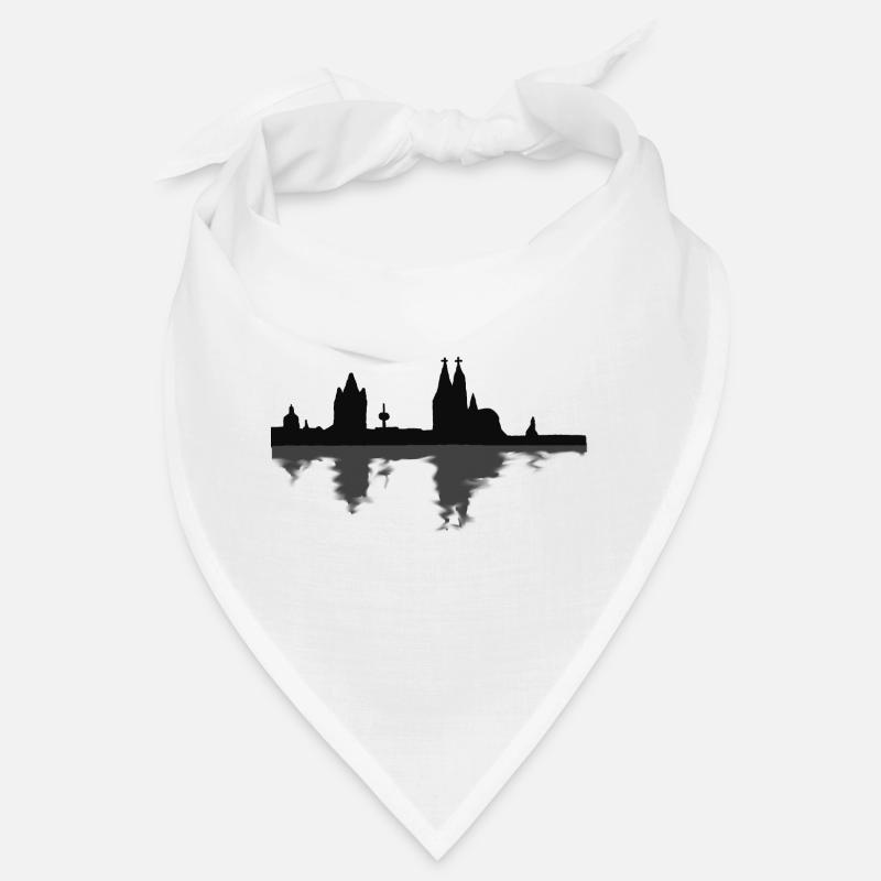 Cologne skyline with reflection Bandana