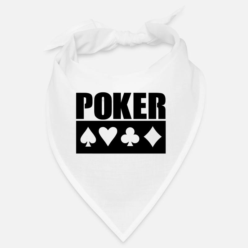 Poker - Bandana - Weiß