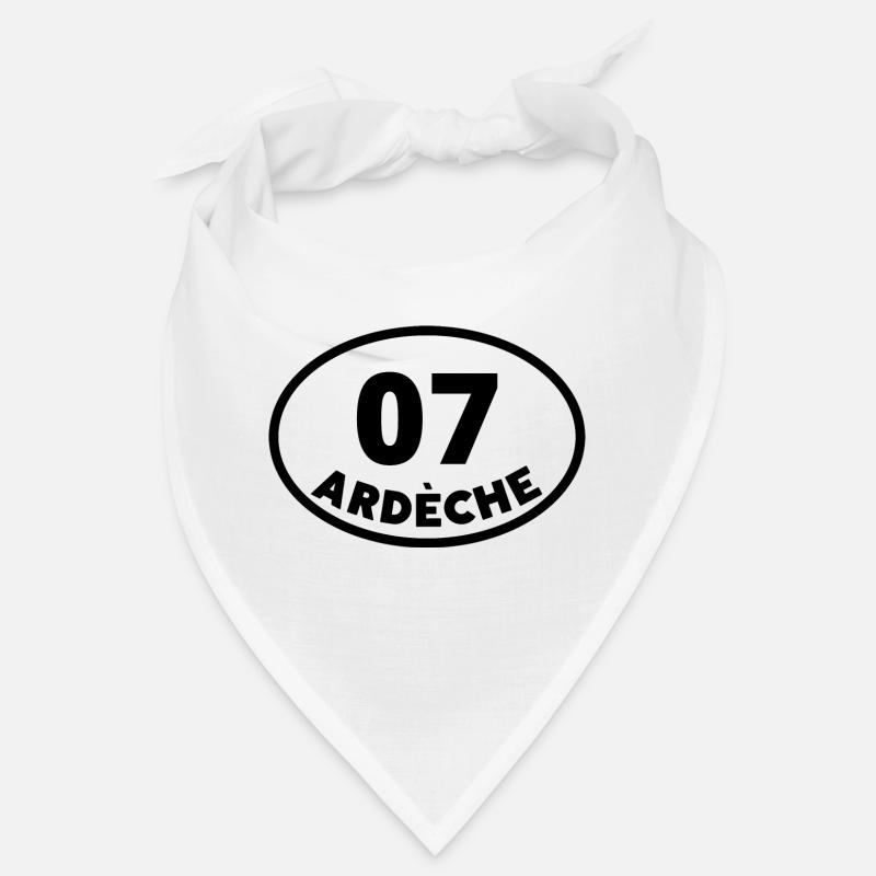 07 ardèche - Bandana - blanc