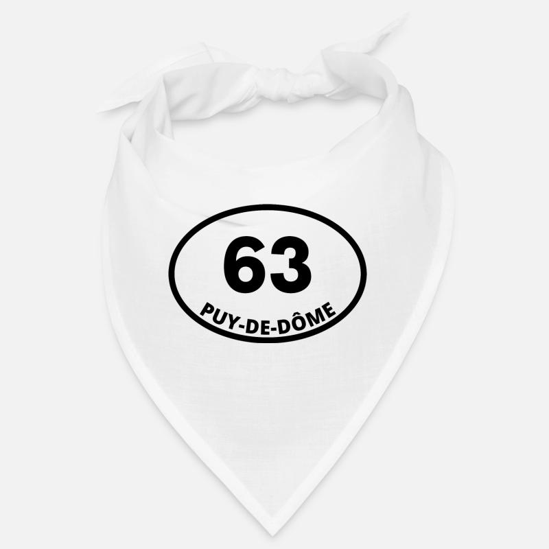 63 puy-de-dôme - Bandana - blanc