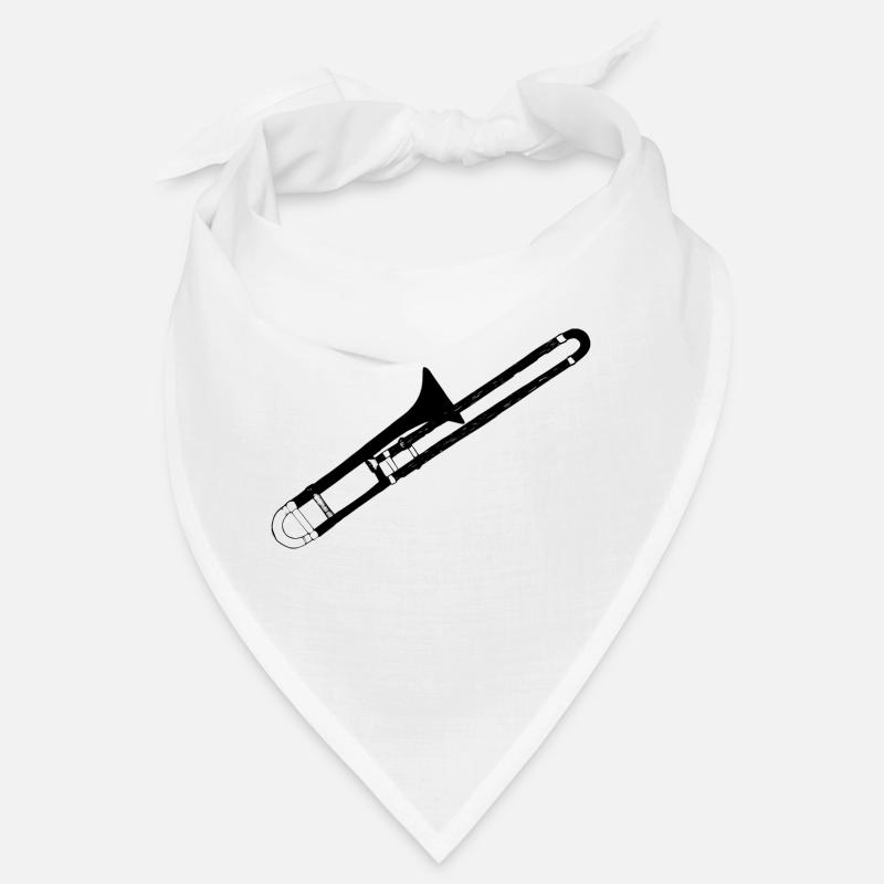 Posaune - Bandana - Weiß