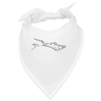 Bodensee | Ortsnamen | Konstanz | Schwarz - Rot - Bandana - Weiß - Vorne