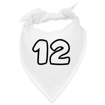 12 - Bandana - Weiß - Vorne