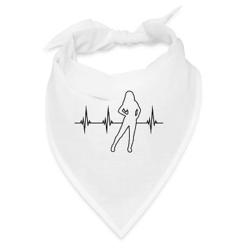 Frequenz Hot Girl - Bandana - Weiß - Vorne