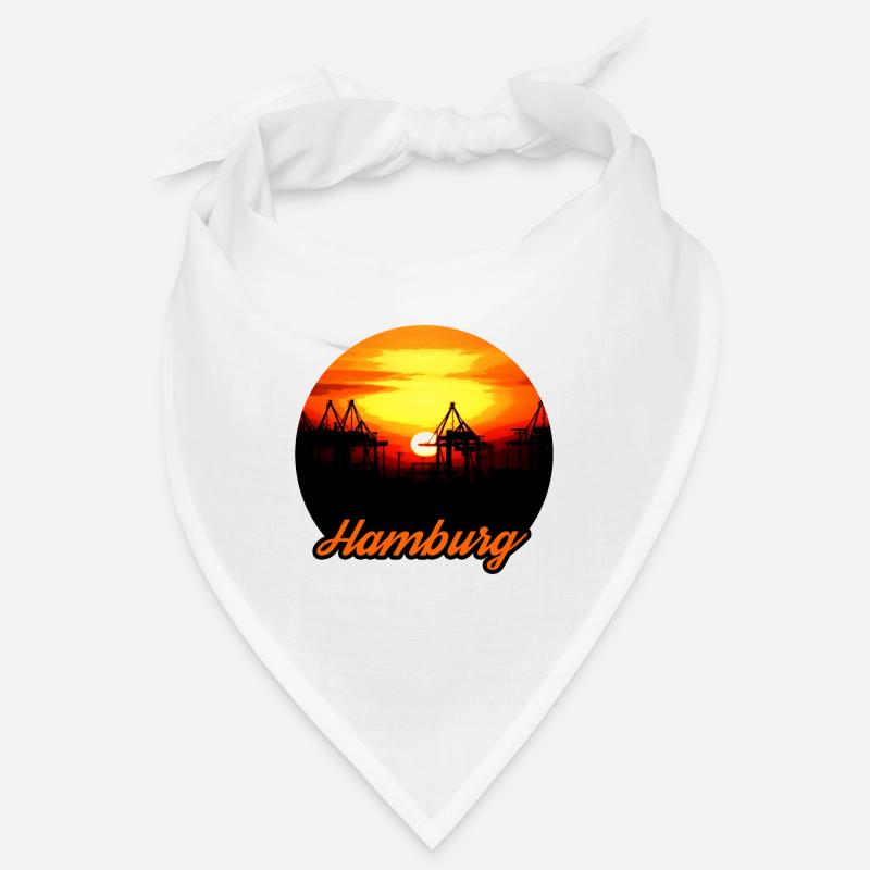 Hamburg Sunset Harbour Bandana