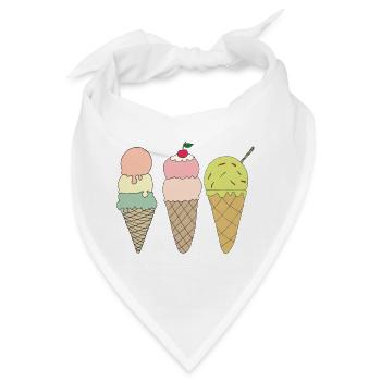 eisvariationen - Bandana - Weiß - Vorne