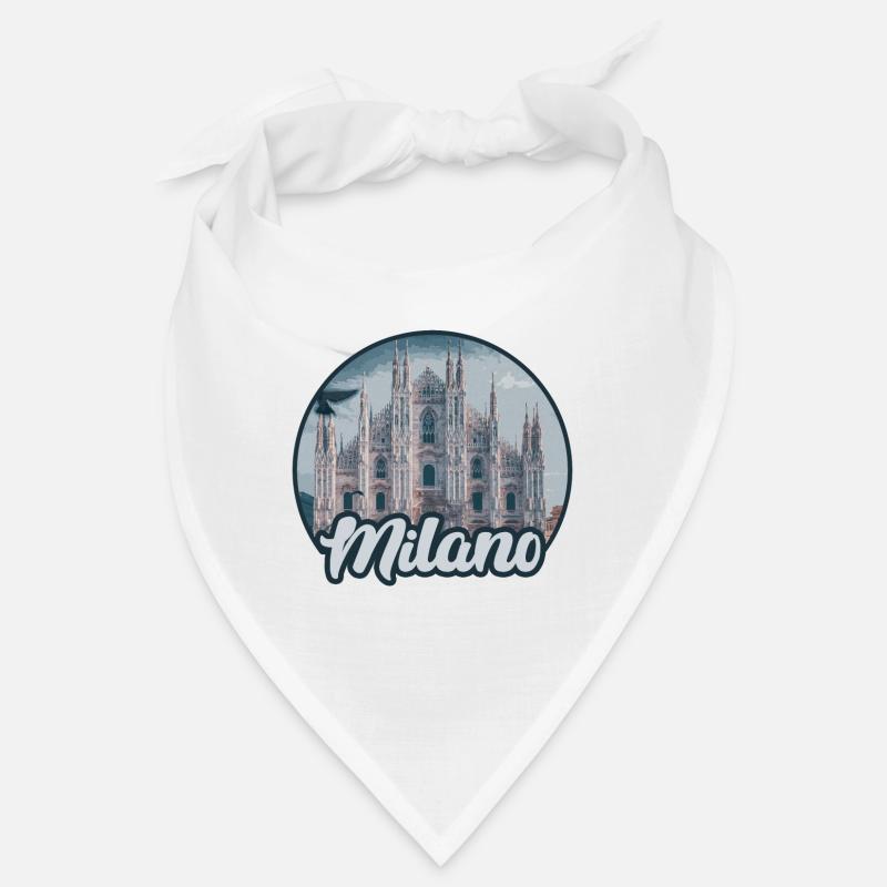 Silhouette du Duomo de Milano Bandana