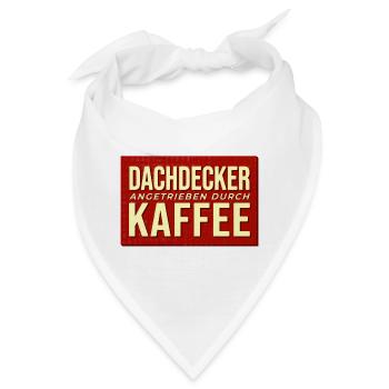 Dachdecker Kaffee Antrieb - Bandana - Weiß - Vorne