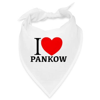 I LOVE PANKOW - Bandana - Weiß - Vorne
