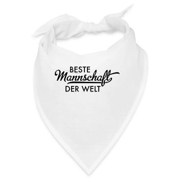Beste Mannschaft der Welt - Bandana - Weiß - Vorne