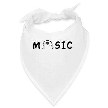 Music - Bandana - Weiß - Vorne