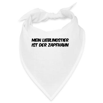 Mein Lieblingstier Ist Der Zapfhahn - Bandana - Weiß - Vorne