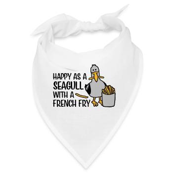 Happy as a Seagull - Bandana - Weiß - Vorne